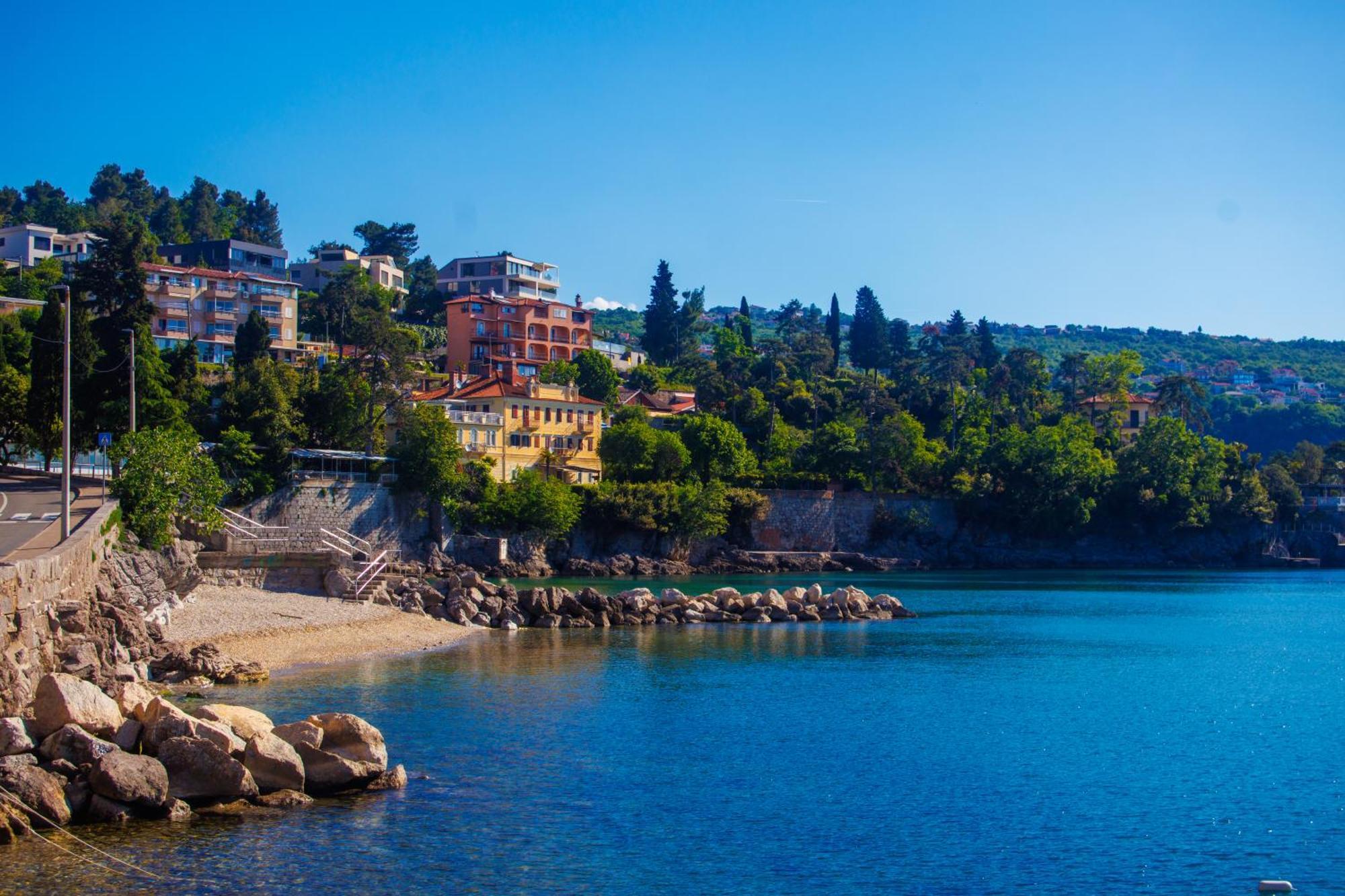 Villa Volos With Roof Terrace, Sea View, Free Private Parking Opatija Ngoại thất bức ảnh