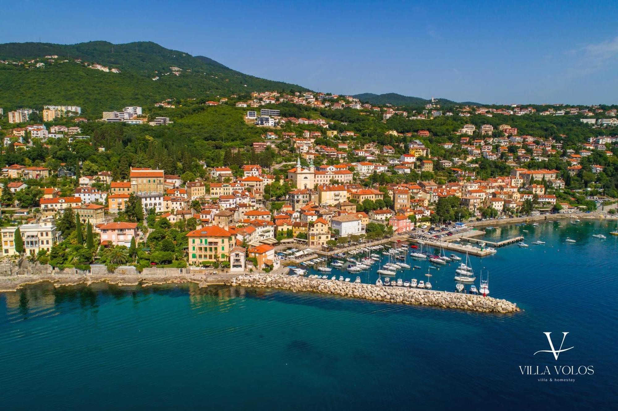 Villa Volos With Roof Terrace, Sea View, Free Private Parking Opatija Ngoại thất bức ảnh