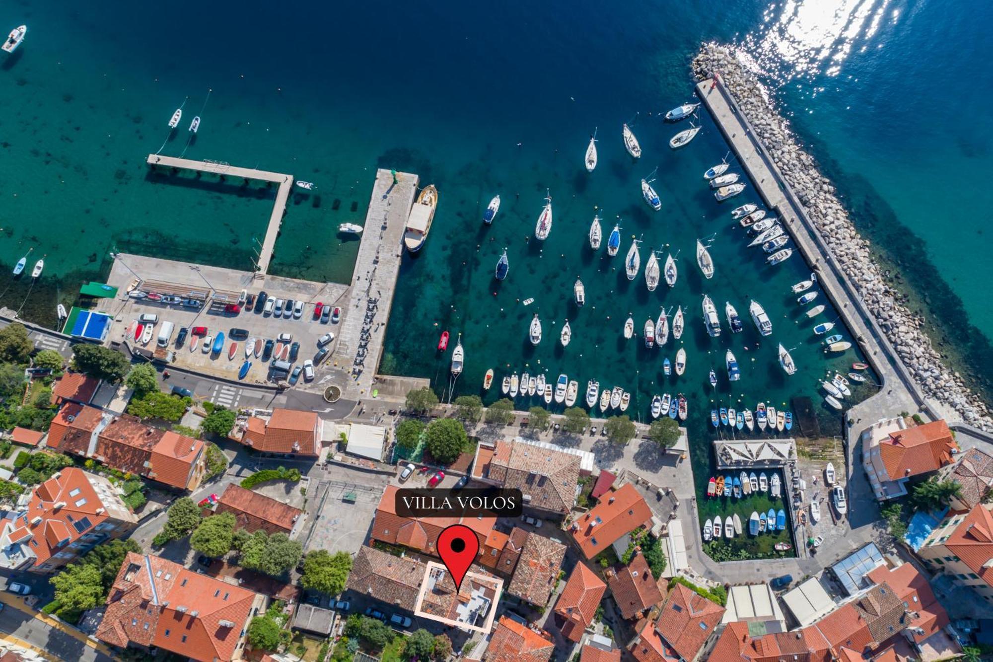 Villa Volos With Roof Terrace, Sea View, Free Private Parking Opatija Ngoại thất bức ảnh