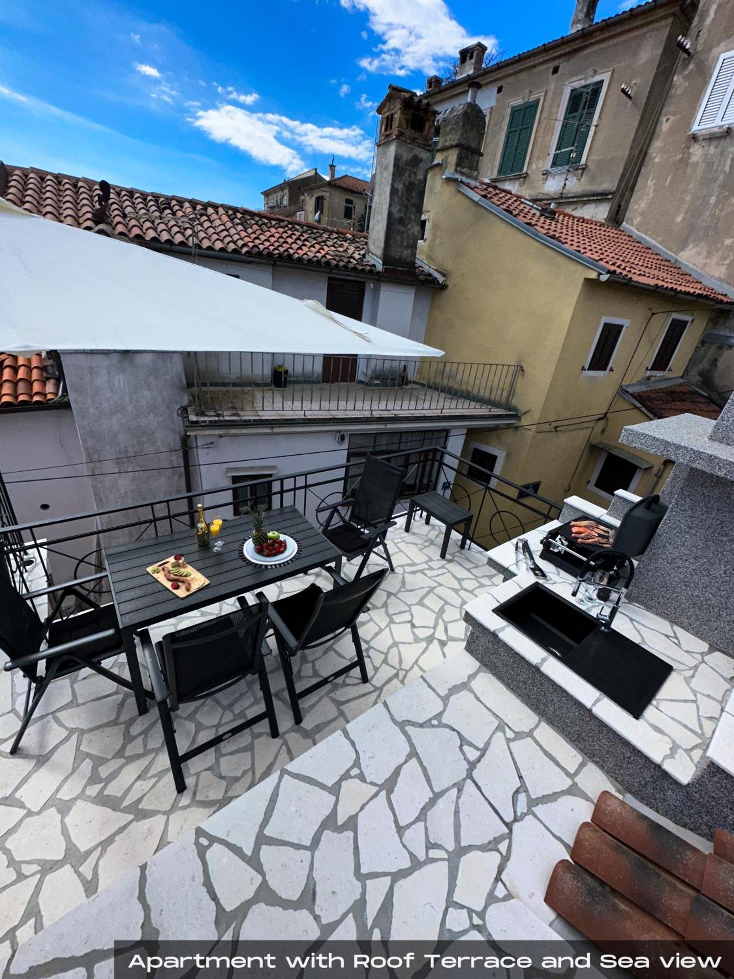 Villa Volos With Roof Terrace, Sea View, Free Private Parking Opatija Ngoại thất bức ảnh